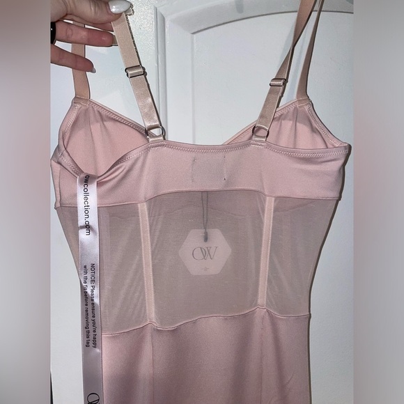 NWT OW Collection x REVOLVE SERENITY Sheer Bodice Pink Maxi Dress 🌸 Size XS New! - Picture 9 of 14
